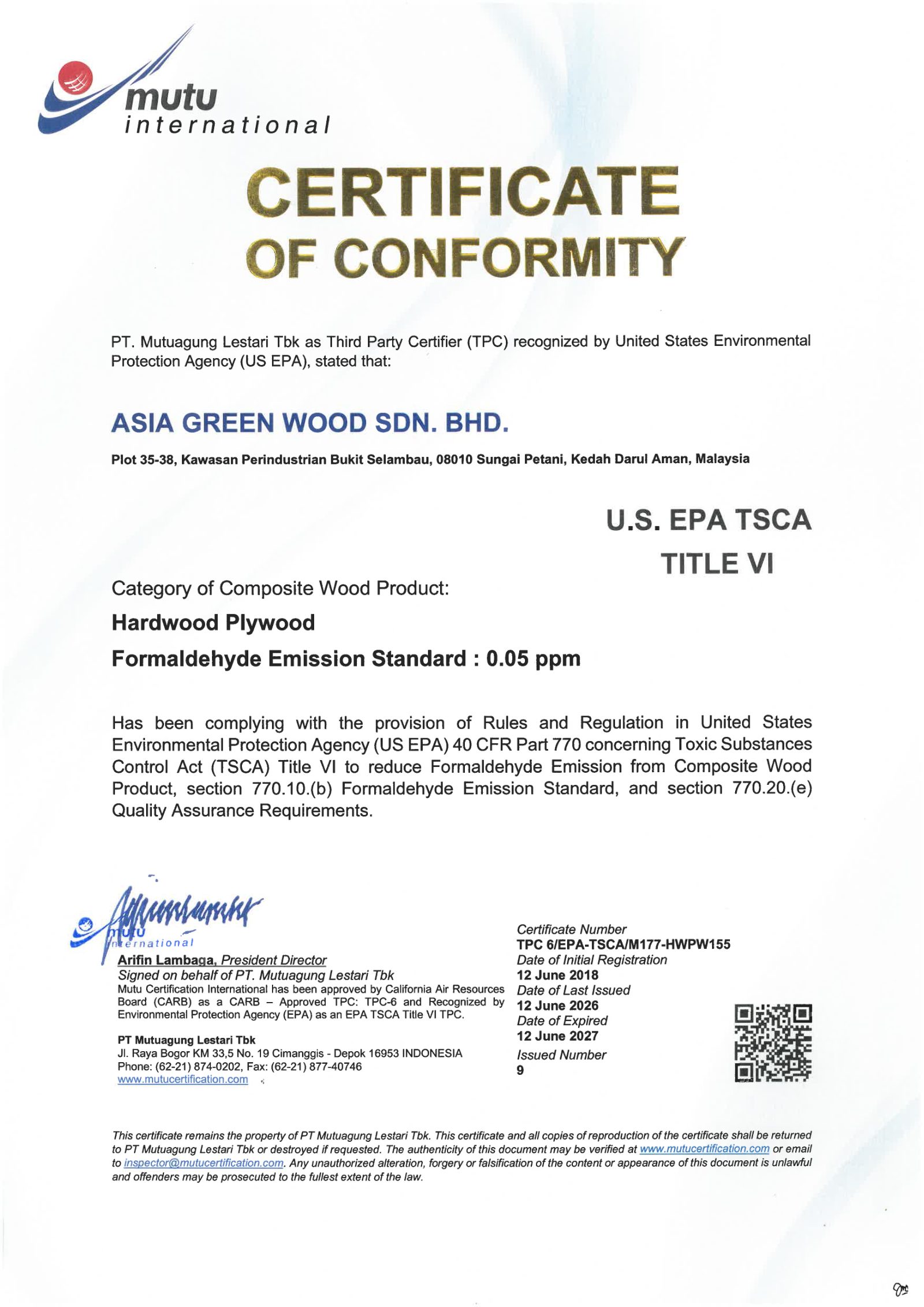 EPA TSCA Title VI preview